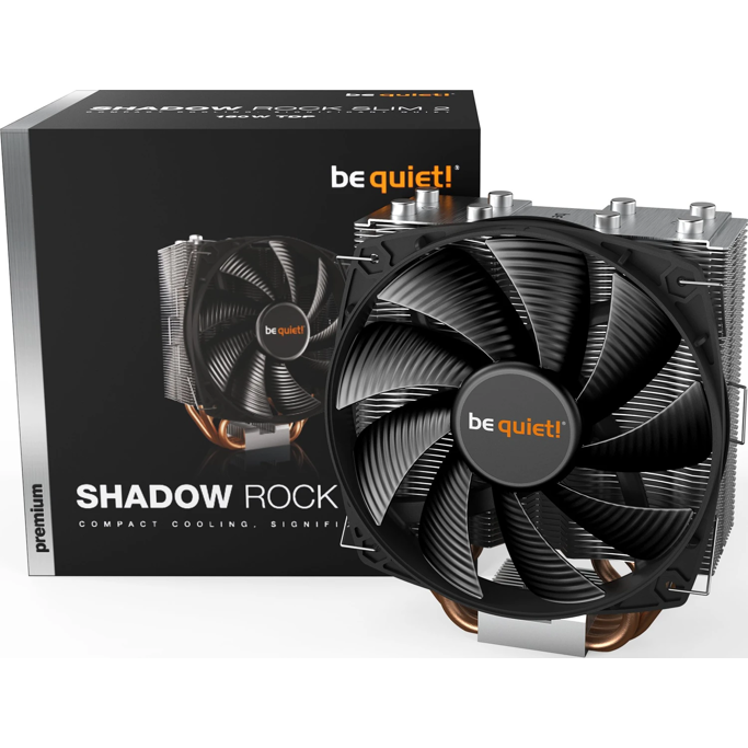 Be quiet! cooler Shadow Rock Slim 2, Intel/AMD, 135mm, TDP 160W, BK032 - Slika 1