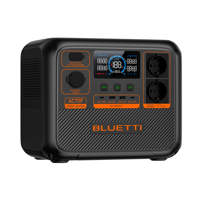 Bluetti AC70P Portable Power Station 1000W/ 864Wh - Slika 2