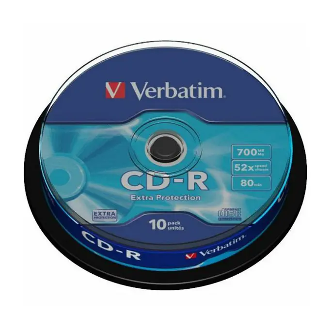 CD-R medij Verbatim 700MB 52× DataLife 10-pack, V043437 - Slika 3