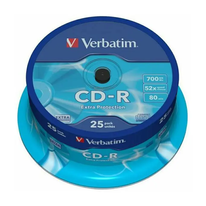 CD-R medij Verbatim 700MB 52× DataLife 25-pack, V043432 - Slika 3