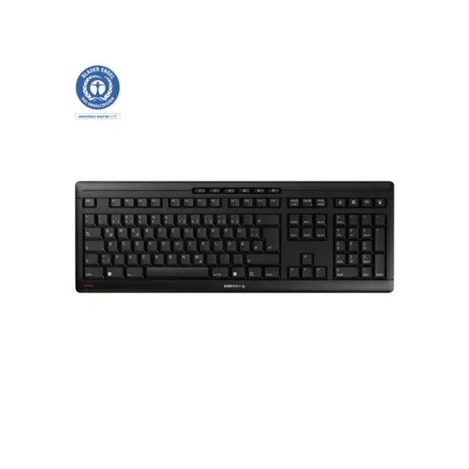 Cherry Stream tiha bežična tipkovnica, crna - Slika 1