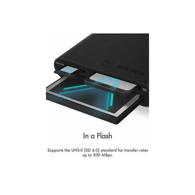 Čitač memorijskih kartica Icy Box IB-CR301-U3, UHS-II, USB-A - Slika 2