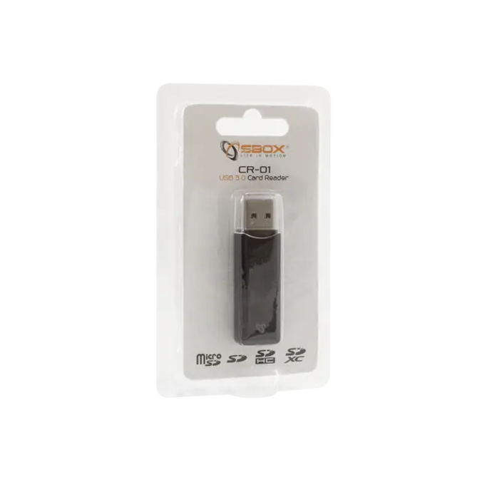 Čitač memorijskih kartica Sbox USB 3.0, microSD/SD/SDHC/SDXC, CR-01 - Slika 2