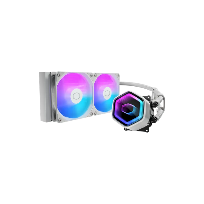 CoolerMaster vodeno hlađenje MasterLiquid 240 Core II, 240mm, ARGB, White, MLW-D24M-A18PA-RW - Slika 1