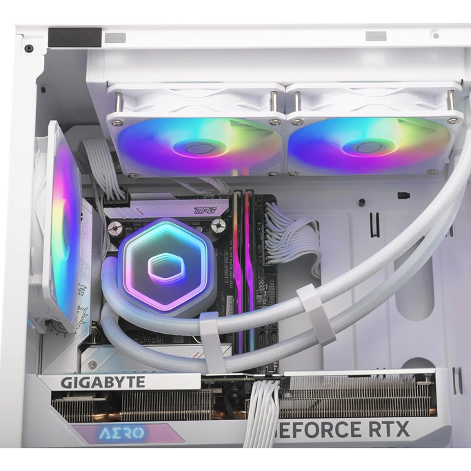 CoolerMaster vodeno hlađenje MasterLiquid 240 Core II, 240mm, ARGB, White, MLW-D24M-A18PA-RW - Slika 4