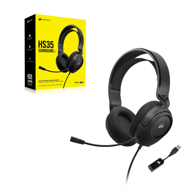 Corsair Headset HS35 Surround V2, Carbon, CA-9011386-EU - Slika 2