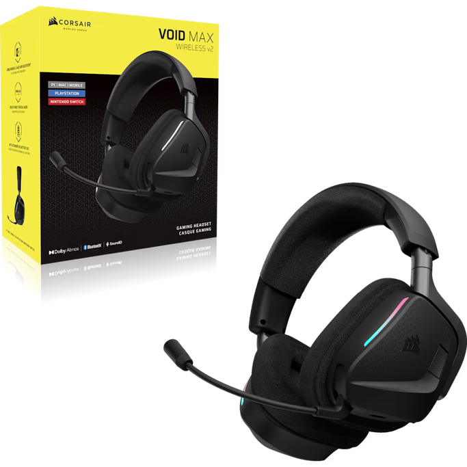 Corsair Headset Void V2 Max, Wireless, Carbon, CA-9011388-WW - Slika 5