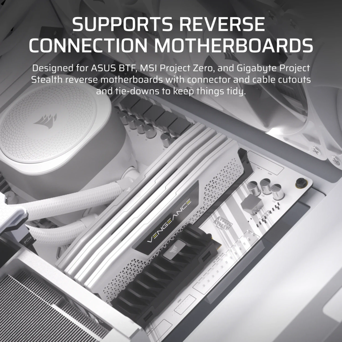 Corsair Midi Tower Frame 4000D, glass window, White, CC-9011291-WW - Slika 5