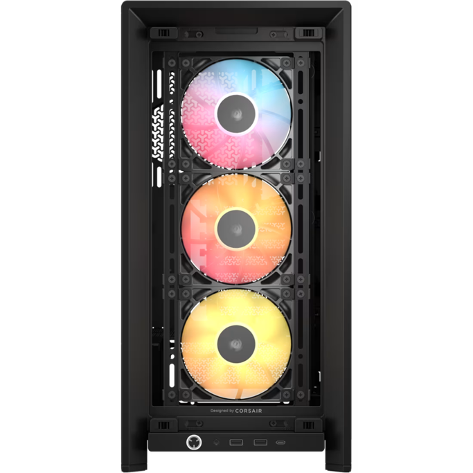 Corsair Midi Tower Frame 4000D RS ARGB, glass window, Black, CC-9011296-WW - Slika 2