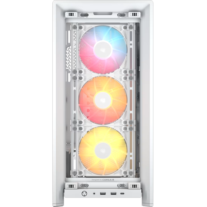 Corsair Midi Tower Frame 4000D RS ARGB, glass window, White, CC-9011297-WW - Slika 2