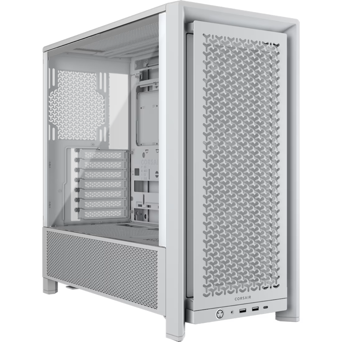 Corsair Midi Tower Frame 4000D RS, glass window, White, CC-9011313-WW - Slika 1