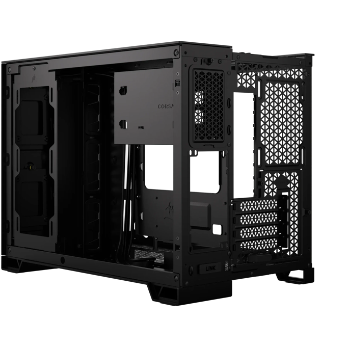 Corsair Mini Tower 2500D Airflow, Dual Chamber, glass window, Black, CC-9011263-WW - Slika 5