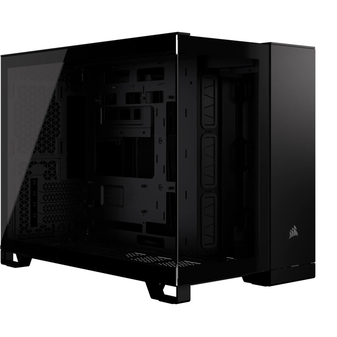 Corsair Mini Tower 2500D Airflow, Dual Chamber, glass window, Black, CC-9011263-WW - Slika 1