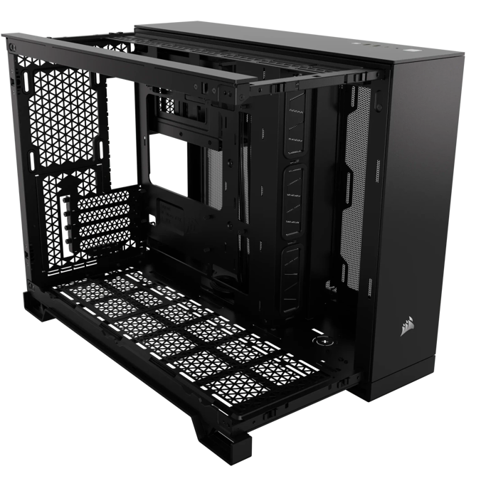 Corsair Mini Tower 2500D Airflow, Dual Chamber, glass window, Black, CC-9011263-WW - Slika 3