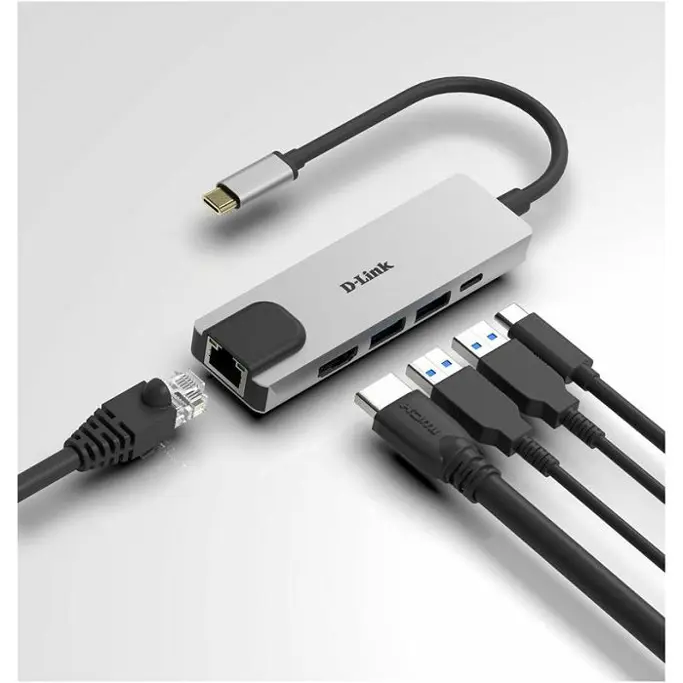 D-Link DUB-M520, 5-in-1 USB-C Hub with HDMI/Ethernet and Power Delivery - Slika 3