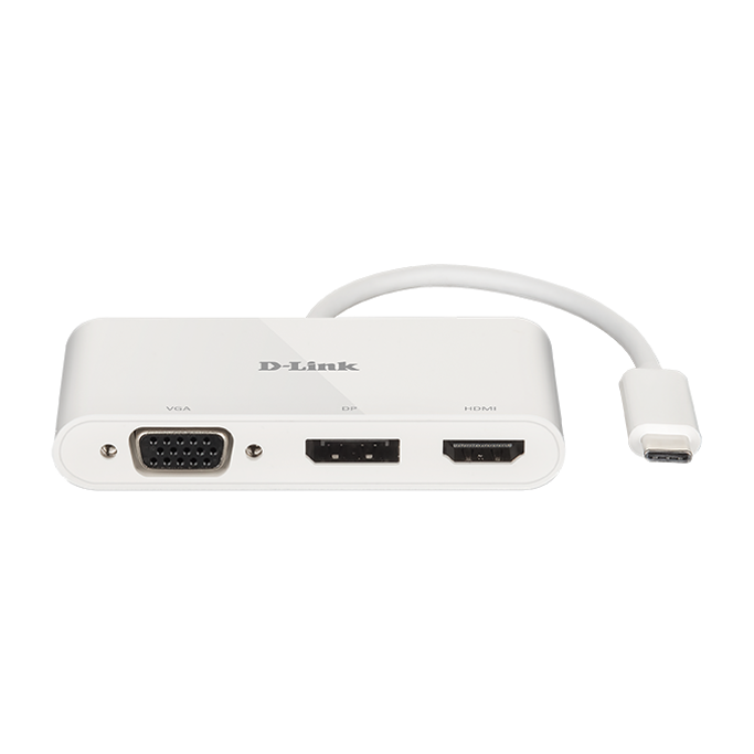D-Link DUB-V310 adapter 3-in-1 USB-C to HDMI/VGA/DisplayPort - Slika 1
