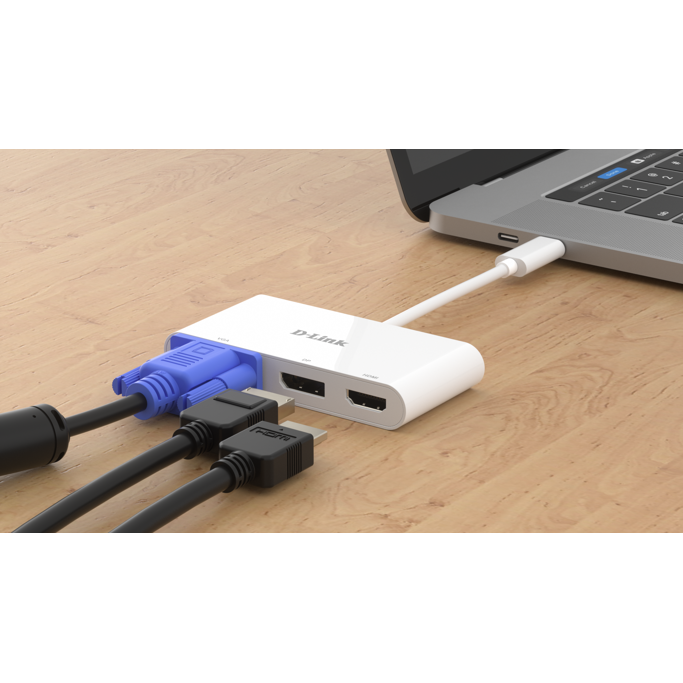 D-Link DUB-V310 adapter 3-in-1 USB-C to HDMI/VGA/DisplayPort - Slika 4