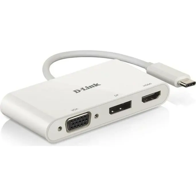 D-Link DUB-V310 adapter 3-in-1 USB-C to HDMI/VGA/DisplayPort - Slika 1