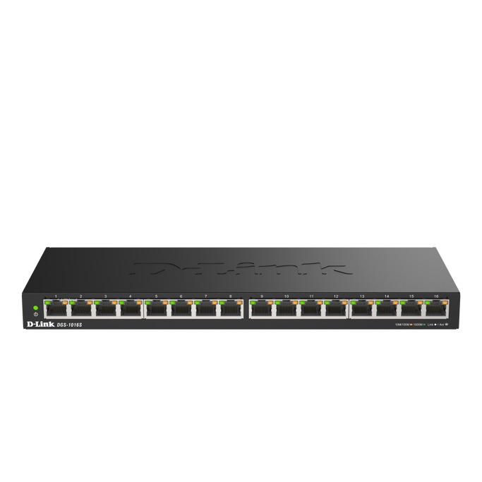 D-Link Switch DGS-1016S, 16-Port, Gigabit, Unmanaged, Desktop, Low Profile, Metal, DGS-1016S/E - Slika 2