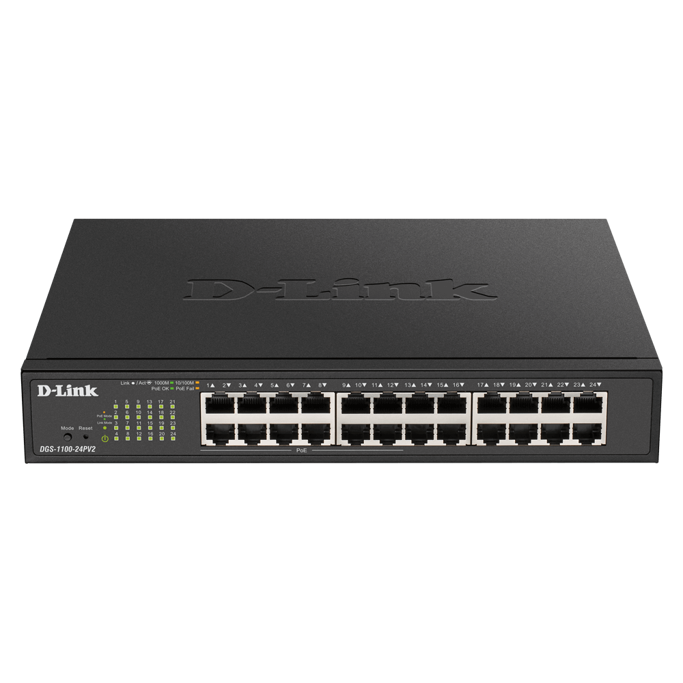 D-Link Switch DGS-1100-24PV2, 24-Port (12 PoE+), Gigabit, Smart Managed, DGS-1100-24PV2/E - Slika 1