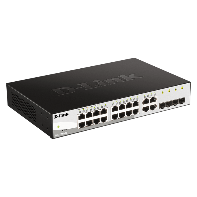 D-Link Switch DGS-1210-20, 20-Port, Gigabit, Smart Managed Switch, Rackmountable, DGS-1210-20/E - Slika 1
