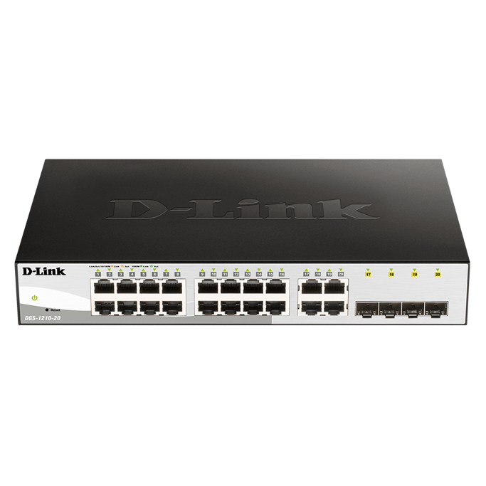 D-Link Switch DGS-1210-20, 20-Port, Gigabit, Smart Managed Switch, Rackmountable, DGS-1210-20/E - Slika 2
