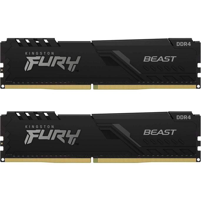 DDR4 32GB (2x16) Kingston, 3200Mhz, CL16, Fury Beast Black, Intel XMP, KF432C16BBK2/32 - Slika 1