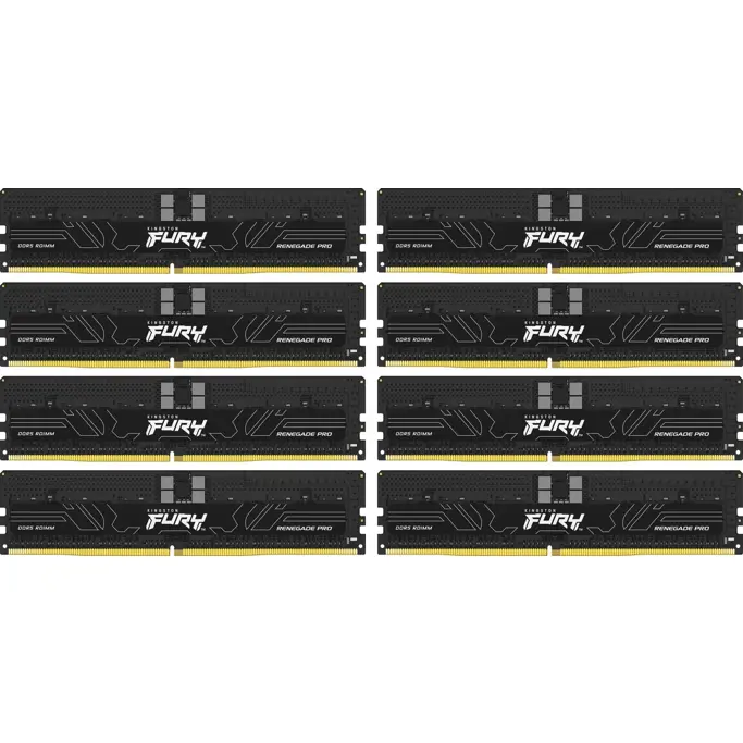 DDR5 256GB (8x32GB) Kingston FURY Renegade Pro, 5600MHz, CL28, RDIMM, Registered ECC, Server Memory, KF556R28RBE2K8-256 - Slika 1