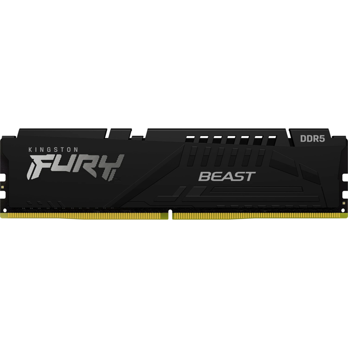DDR5 32GB (1x32) Kingston, 6000Mhz, CL30, Fury Beast Black, AMD Expo/ Intel XMP, KF560C30BBE-32 - Slika 1