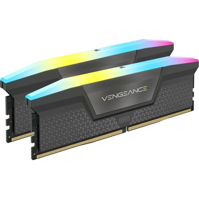 DDR5 32GB (2x16) Corsair, 6000MHz, VENGEANCE RGB Grey, CL30, AMD EXPO, CMH32GX5M2B6000Z30K - Slika 1