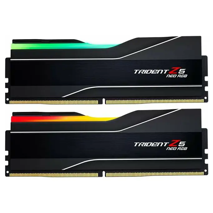 G.skill RAM DDR5 32GB Kit (2x16GB) PC5-48000 6000MHz CL36 1.35V, Trident Z5 RGB Neo AMD EXPO