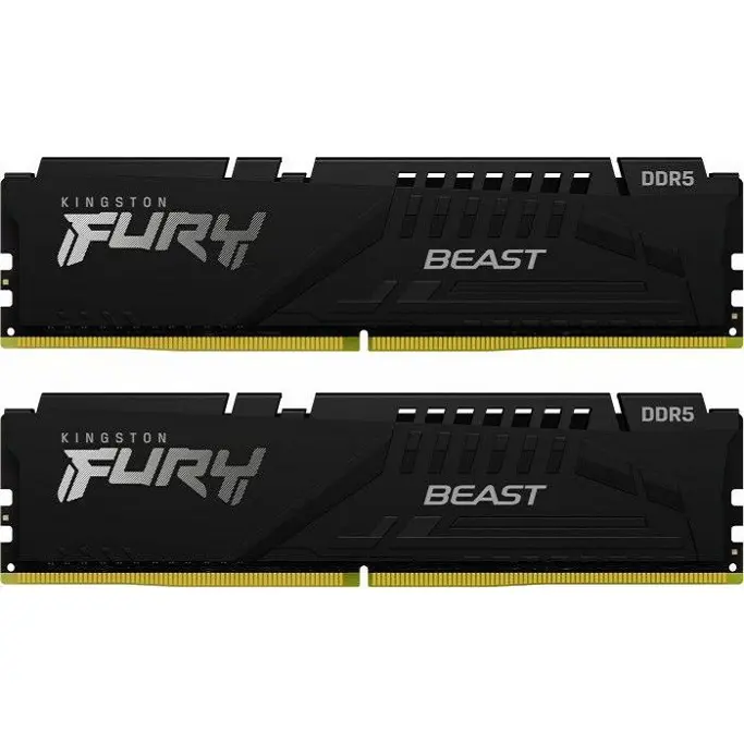 DDR5 32GB (2x16) Kingston, 6000MHz, CL30, Fury Beast Black, Intel XMP 3.0/AMD EXPO, KF560C30BBEK2-32 - Slika 2