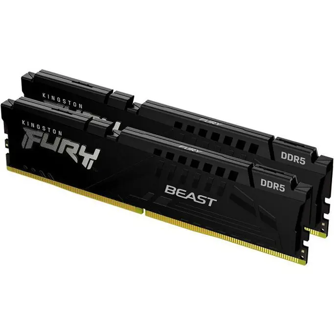 DDR5 64GB (2x32) Kingston, 5600MHz, Fury Beast Black, Intel XMP, KF556C40BBK2-64 - Slika 2