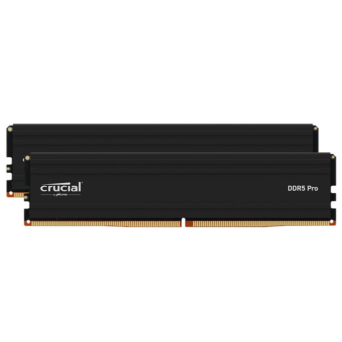 DDR5 64GB (2x32) Crucial, 5600MHz, CL46, Pro, Black, Intel XMP/AMD Expo, CP2K32G56C46U5 - Slika 1