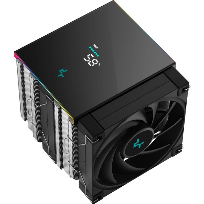 DeepCool cooler AK620 Digital SE, LCD, ARGB, Intel/AMD, 2x120mm, TDP 260W, Black, R-AK620-BKADMN-GJD - Slika 2