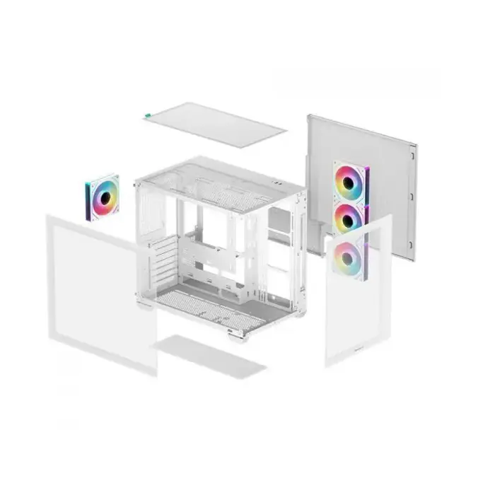 DeepCool Midi Tower CG530 4F WH, ATX, ARGB, Tempered glass, White, R-CG530-WHADA4-G-1 - Slika 8