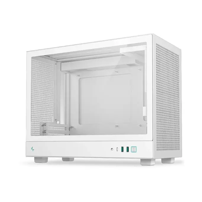 DeepCool Mini-ITX CH160 PLUS WH, Mini-ITX, Tempered glass, White, R-CH160-WHNGM0-G - Slika 1