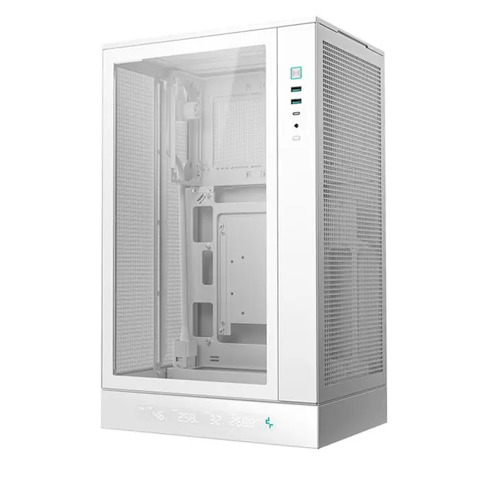 DeepCool Mini Tower CH270 DIGITAL, Micro-ATX, Tempered glass, white, R-CH270-WHNDM0-G-1 - Slika 8