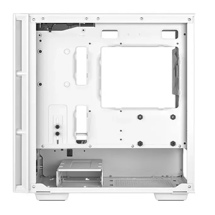 DeepCool Mini Tower CH360 Digital WH, Micro-ATX, ARGB, LCD, Tempered glass, White, R-CH360-WHAPE3D-G-1 - Slika 3