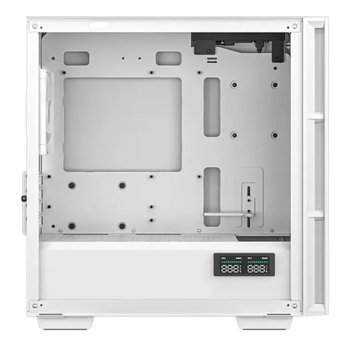 DeepCool Mini Tower CH360 Digital WH, Micro-ATX, ARGB, LCD, Tempered glass, White, R-CH360-WHAPE3D-G-1 - Slika 4