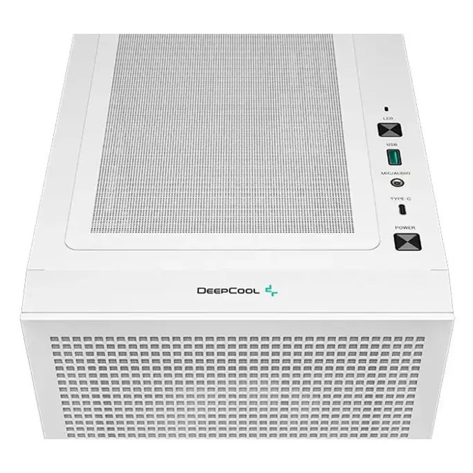 DeepCool Mini Tower CH360 Digital WH, Micro-ATX, ARGB, LCD, Tempered glass, White, R-CH360-WHAPE3D-G-1 - Slika 5