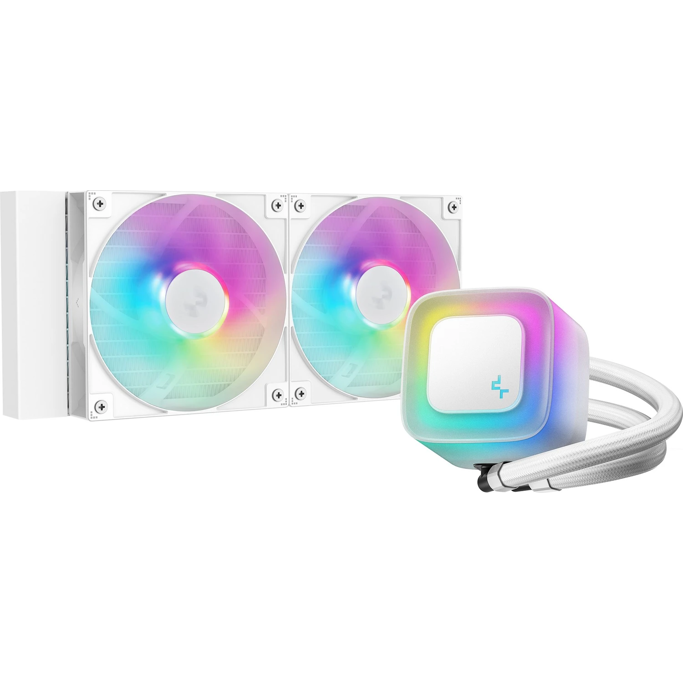 DeepCool vodeno hlađenje LE240 WH V2, ARGB, TDP 280W, White, 240mm, R-LE240-WHAMMN-G-2 - Slika 1