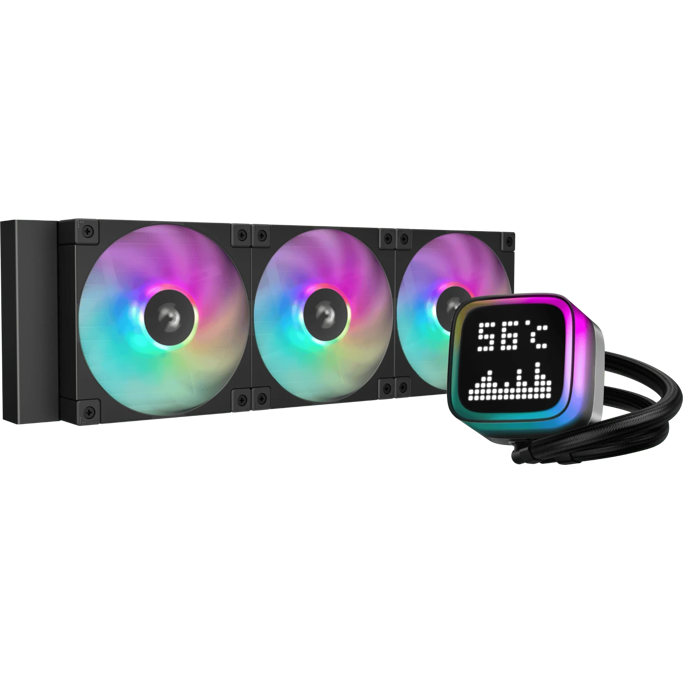 DeepCool vodeno hlađenje LP360, ARGB, TDP 300W, Black, 360mm, Matrix, R-LP360-BKMSNC-G-1 - Slika 1