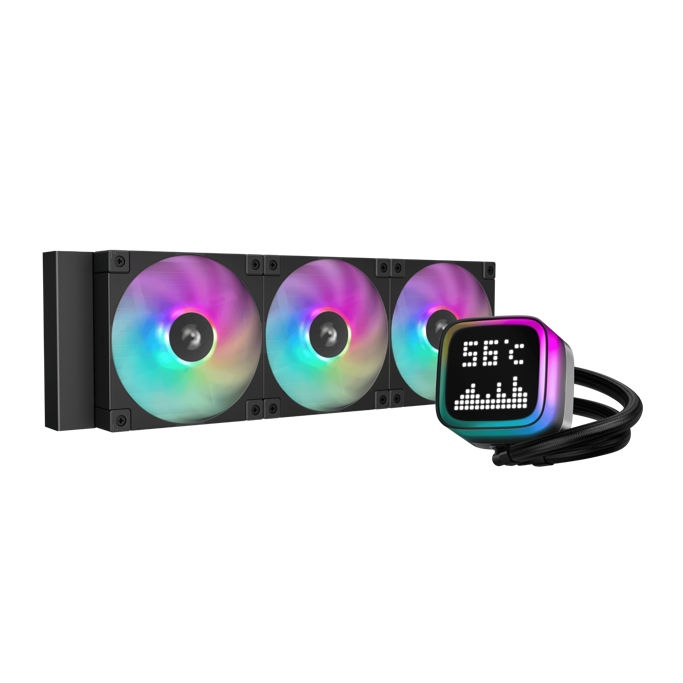 DeepCool vodeno hlađenje LP360, ARGB, TDP 300W, Black, 360mm, Matrix, R-LP360-BKMSNC-G-1 - Slika 1