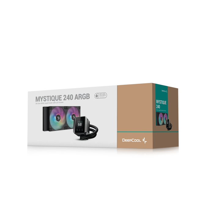 DeepCool vodeno hlađenje MYSTIQUE 240, LCD, ARGB, TDP 280W, Black, 240mm, LCD, R-LX550-BKADSNC-G-1 - Slika 2
