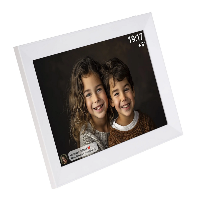 Denver digitalni okvir za slike, 10.1", WXGA IPS Touch Screen, WiFi, 16GB, bijeli, PFF-1012 - Slika 1