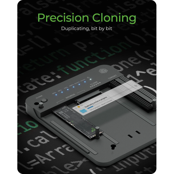 Docking and cloning station Icy Box, 2x M.2 NVMe SSD, 1x 2.5"/3.5" SATA SSD/HDD, USB 3.2 Gen2, USB Type-C, IB-2913MCL-C31 - Slika 6