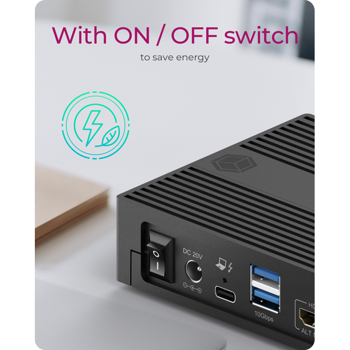 Docking station Icy Box IB-DK2246AC, 11 in 1, 4xUSB-A / 2xUSB-C / 2xHDMI / DisplayPort - Slika 7