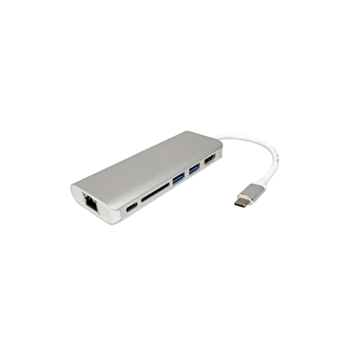 Docking station Roline, USB Type-C, USB-A, HDMI, SD, TF, RJ45 - Slika 1