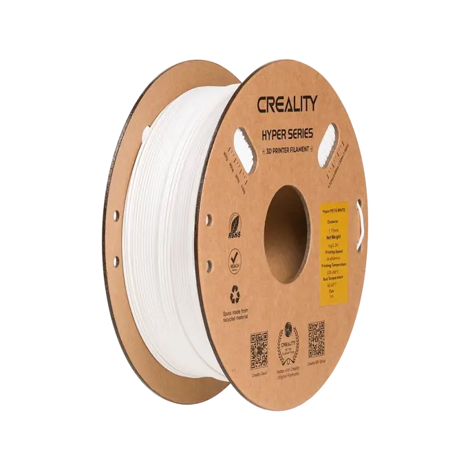Filament za 3D printer Creality, PET-G, 1.75mm, 1kg, bijela - Slika 1